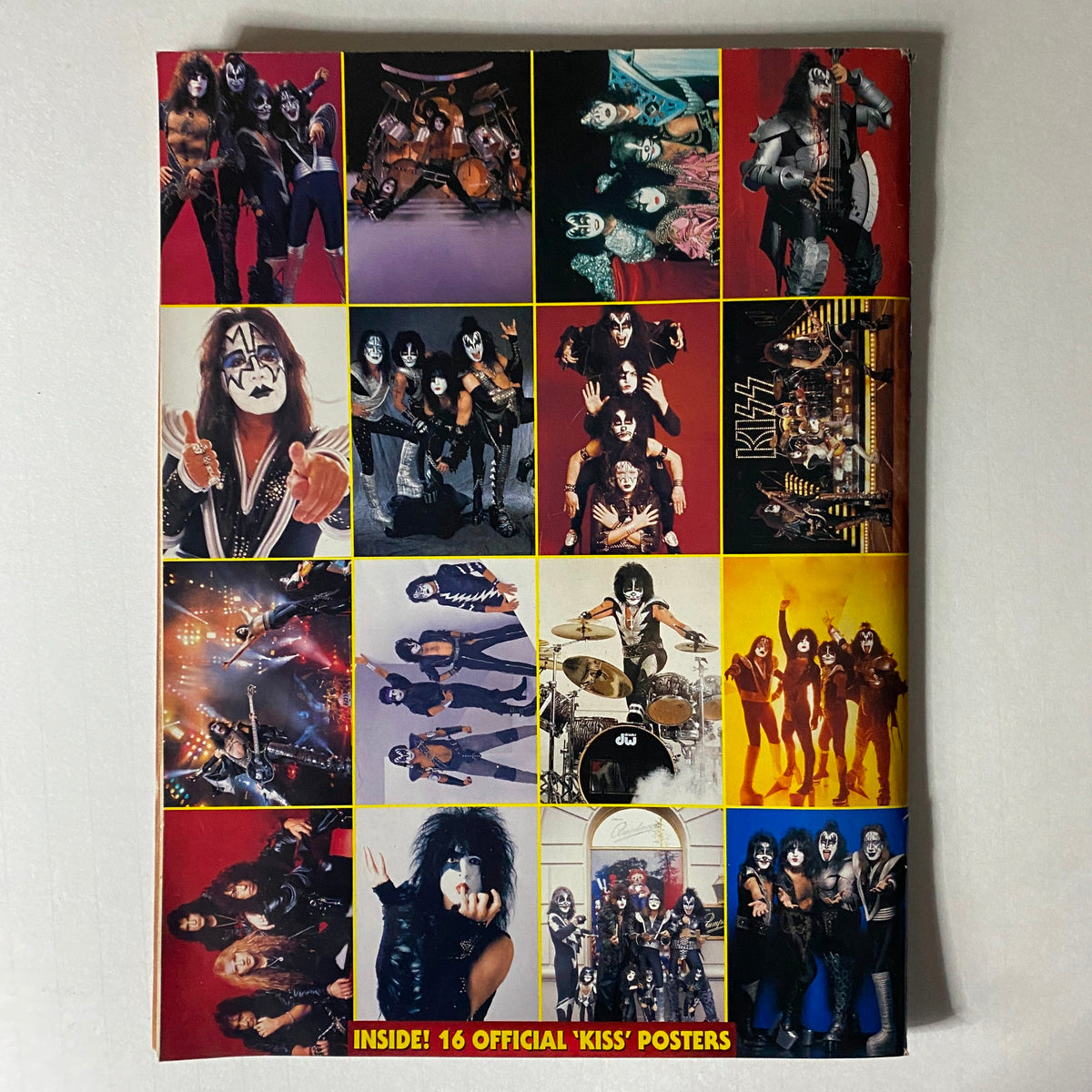 Cover of KISS Farewell Poster Book: Metal Edge Special 2000 showcasing 16 official KISS posters.