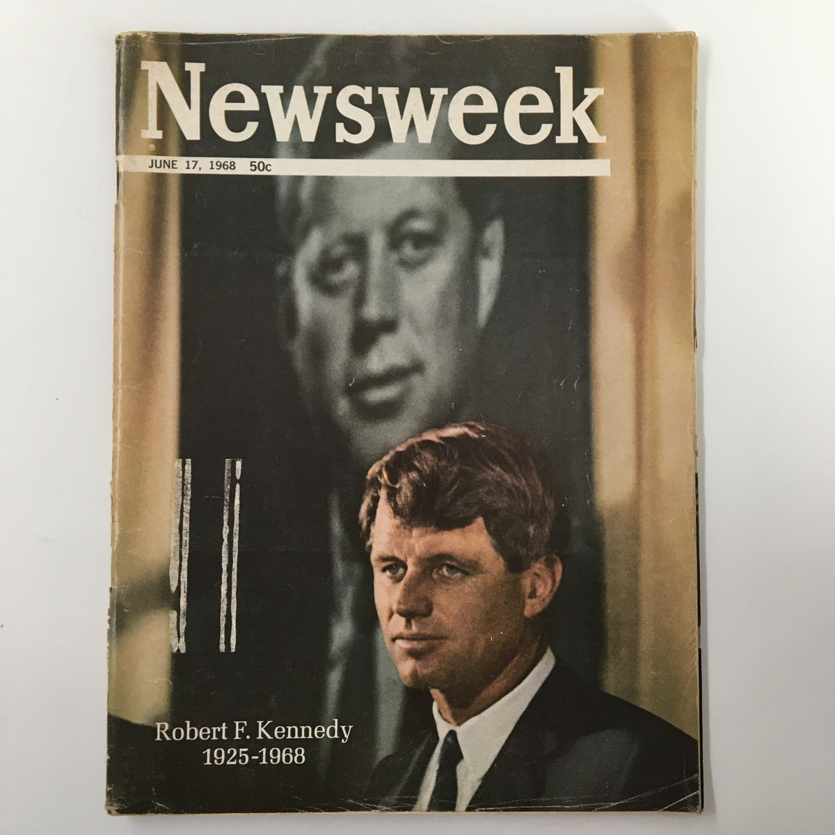 VTG Newsweek Magazine June 17 1968 featuring Robert F. Kennedy on the cover, highlighting his significance in American politics and history.