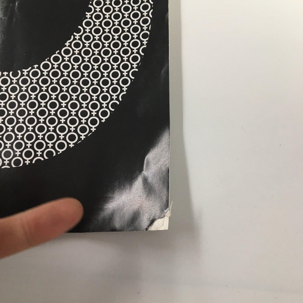 Close-up view of The New Yorker Magazine cover from October 5 2020, highlighting the intricate pattern designed by Bob Staake, with visible wear on the edges.
