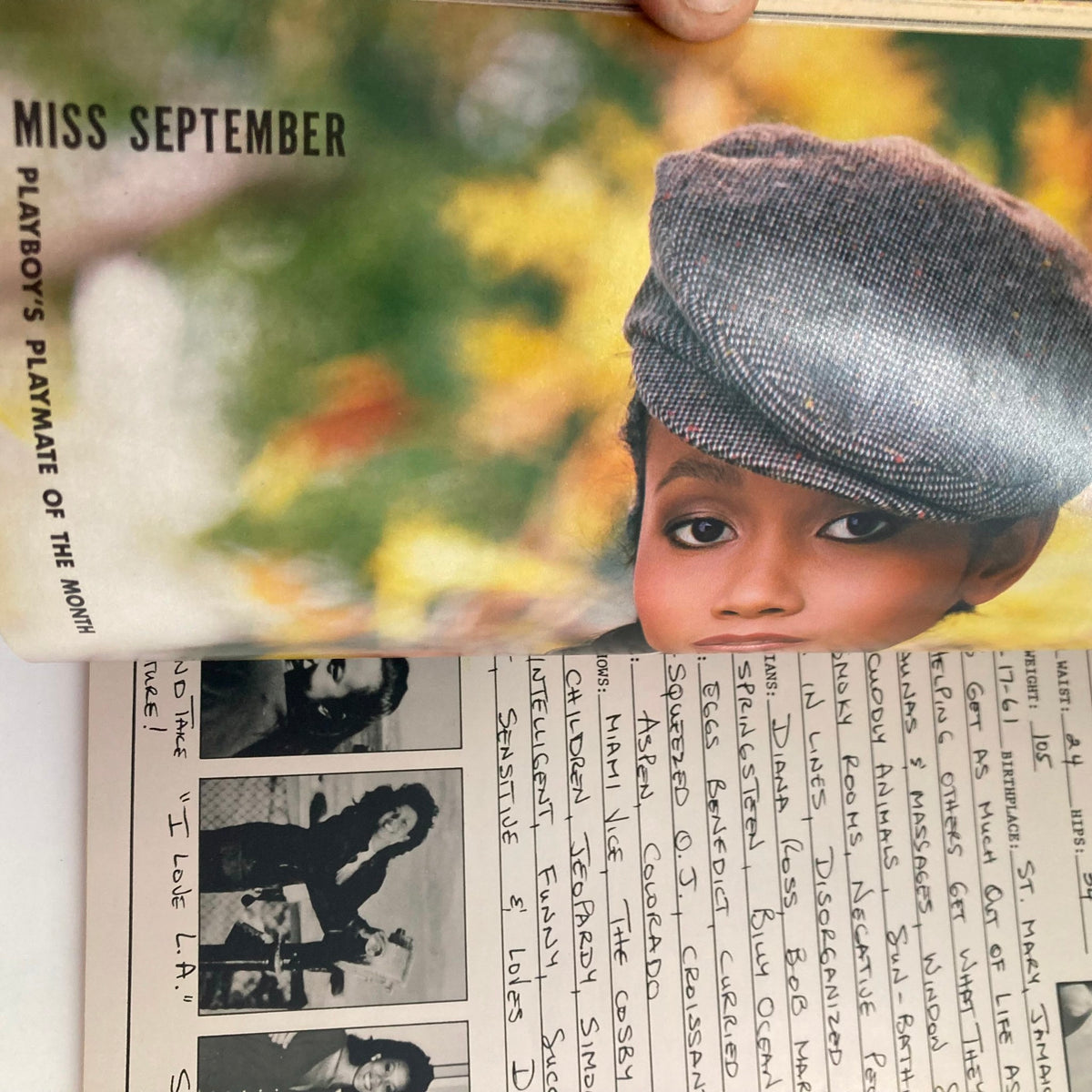 Vintage Playboy magazine September 1985 featuring Madonna cover and playmate details, showcasing pop culture history with notable photography and design.