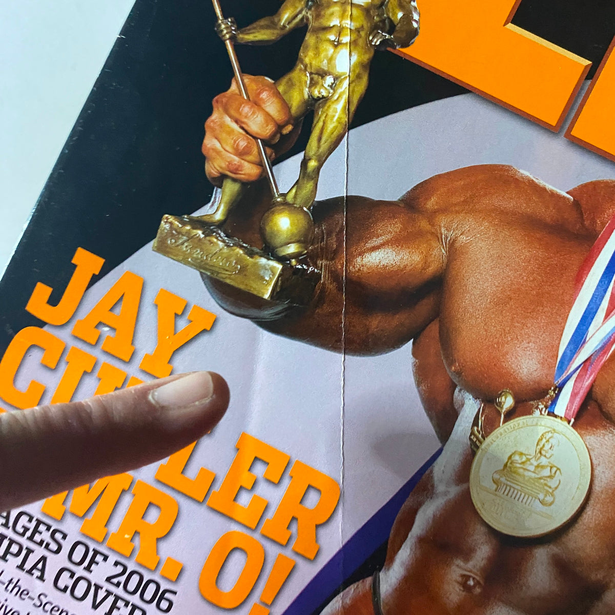 Cover of Flex Magazine December 2006 featuring Jay Cutler, showcasing his muscular physique and Mr. Olympia title. A collectible issue for bodybuilding enthusiasts.
