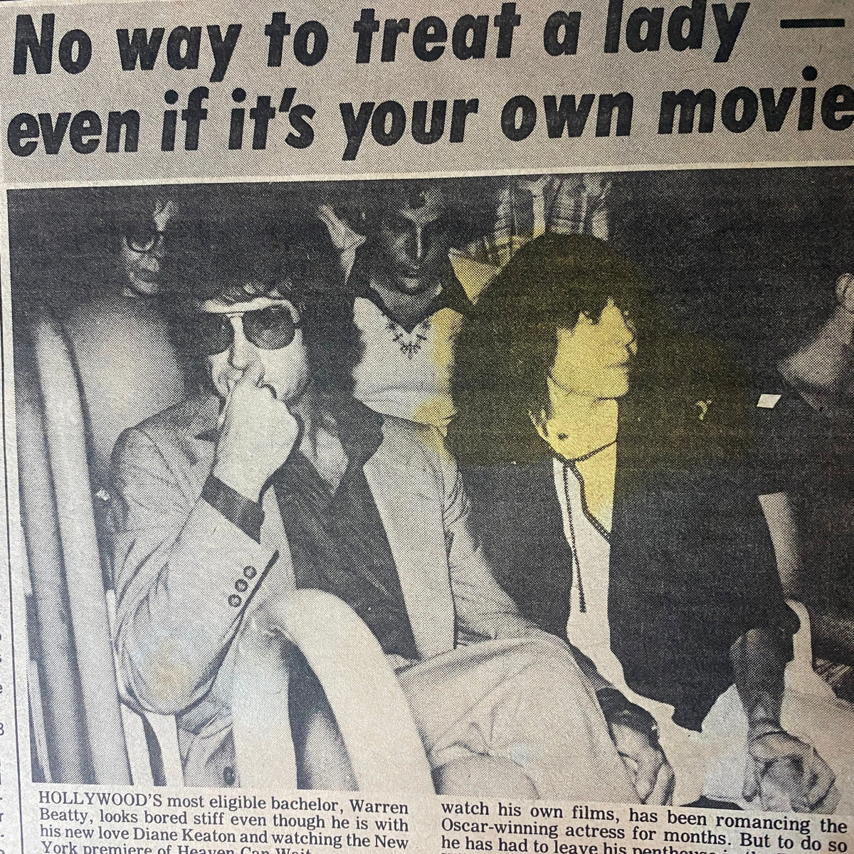 Star Tabloid Magazine July 18 1978 highlighting Warren Beatty and Diane Keaton at the New York premiere of a film, with commentary on Hollywood relationships.