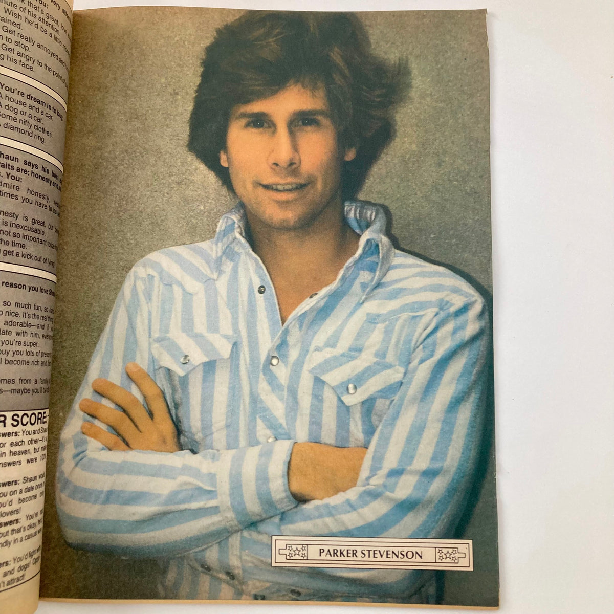 Parker Stevenson featured in VTG SuperTeen Magazine September 1977 Vol 1 #5, representing the popular teen idols of the era.