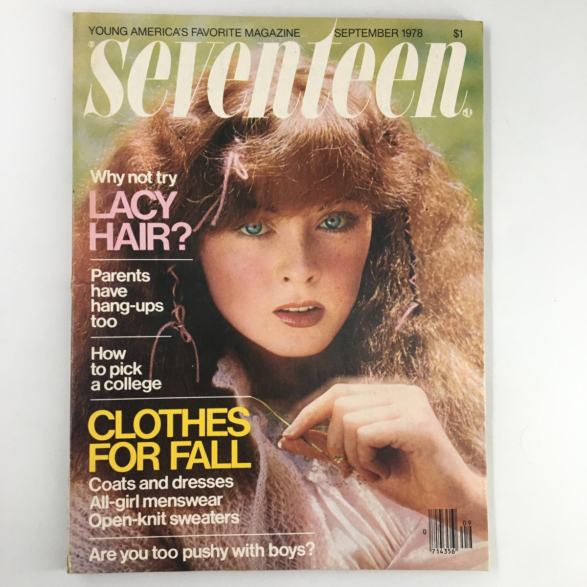 Vintage Seventeen Magazine September 1978 Why Not Try Lacy Hair? No Label