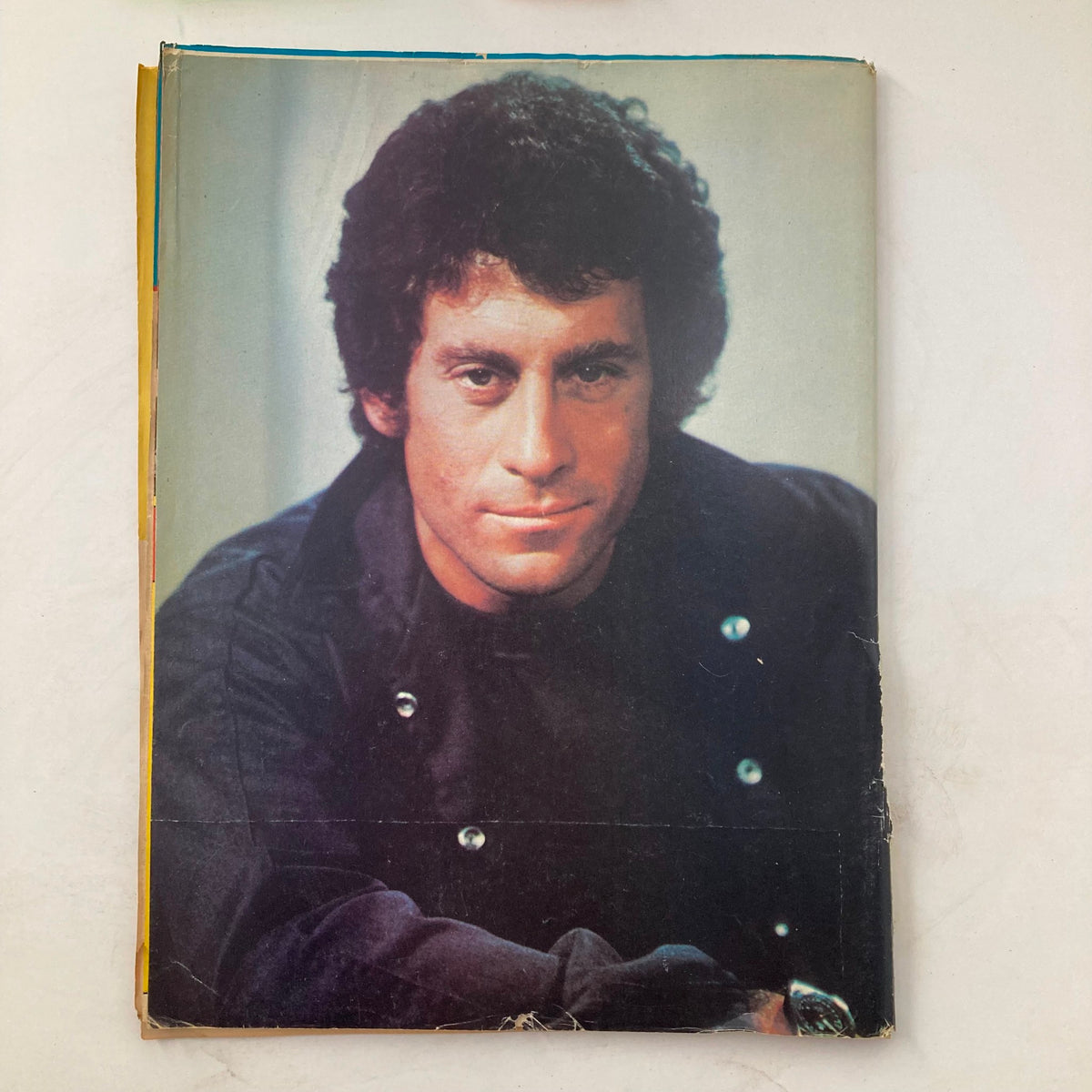 Back cover of the VTG Tiger Beat Magazine November 1976 featuring a portrait of a male celebrity from the 1970s, showcasing the style and cultural iconography of the era.