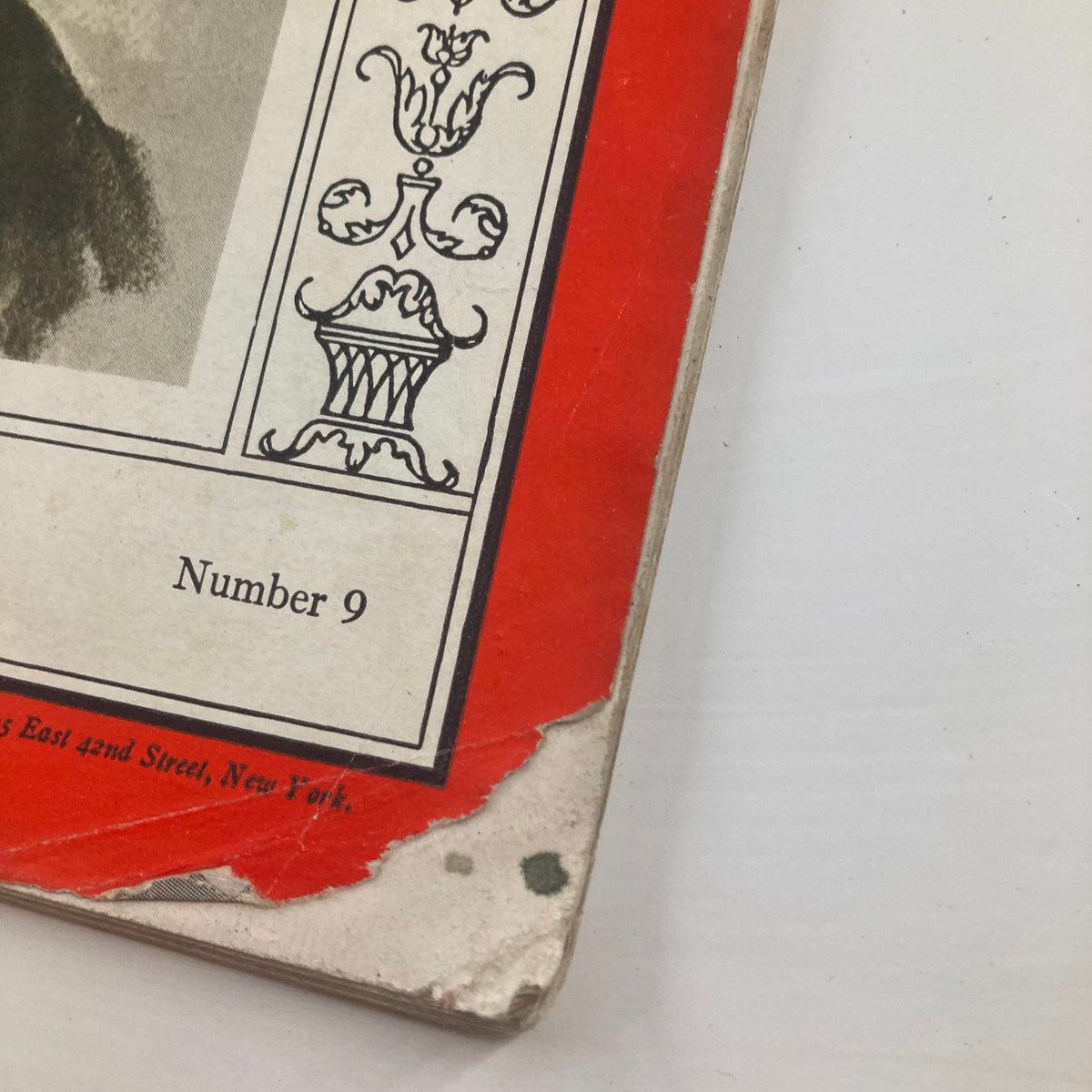 Close-up view of the corner of the VTG Time Magazine March 2, 1936 cover, highlighting the title 'Democracy's Emil Hurja', Volume 27, No. 9, with visible wear and vintage details.