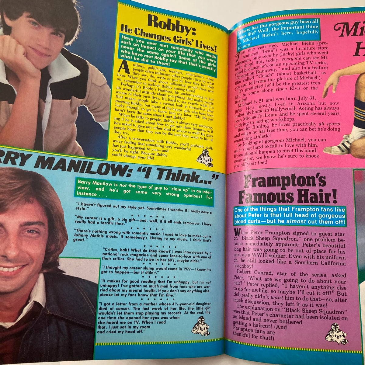 Tiger Beat Star July 1978 featuring an article titled 'Robby: He Changes Girls' Lives!' alongside a portrait of Robby, highlighting his impact on fans.