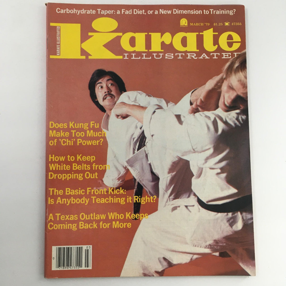 Cover of Karate Illustrated Magazine March 1979 featuring Doug Ivan demonstrating karate techniques, showcasing articles on martial arts culture and training.