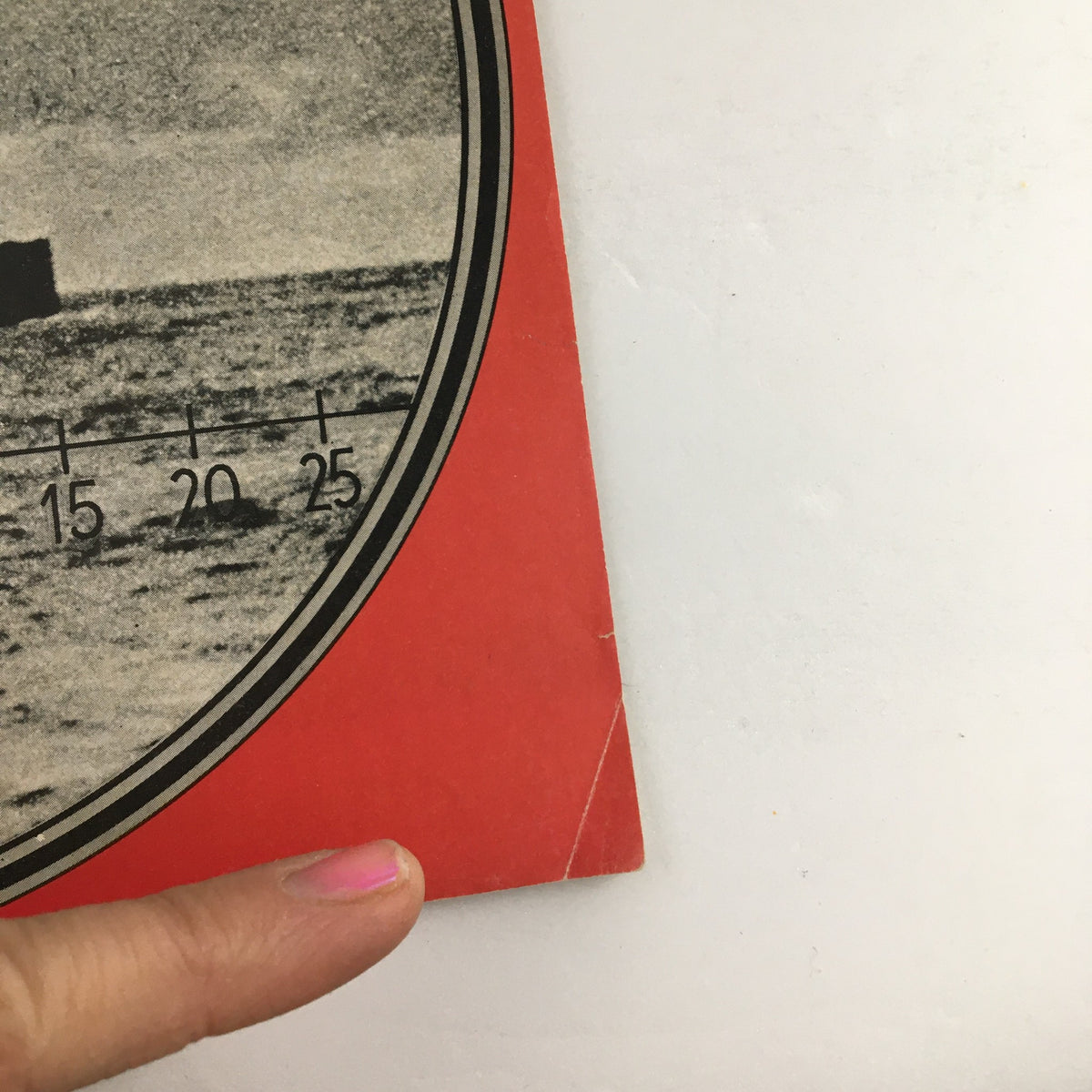 Close-up image showing the edge of the 'History of the Second World War Part 11: 1973 Menace at Sea & Bomber Command' magazine, highlighting minor wear on the cover.