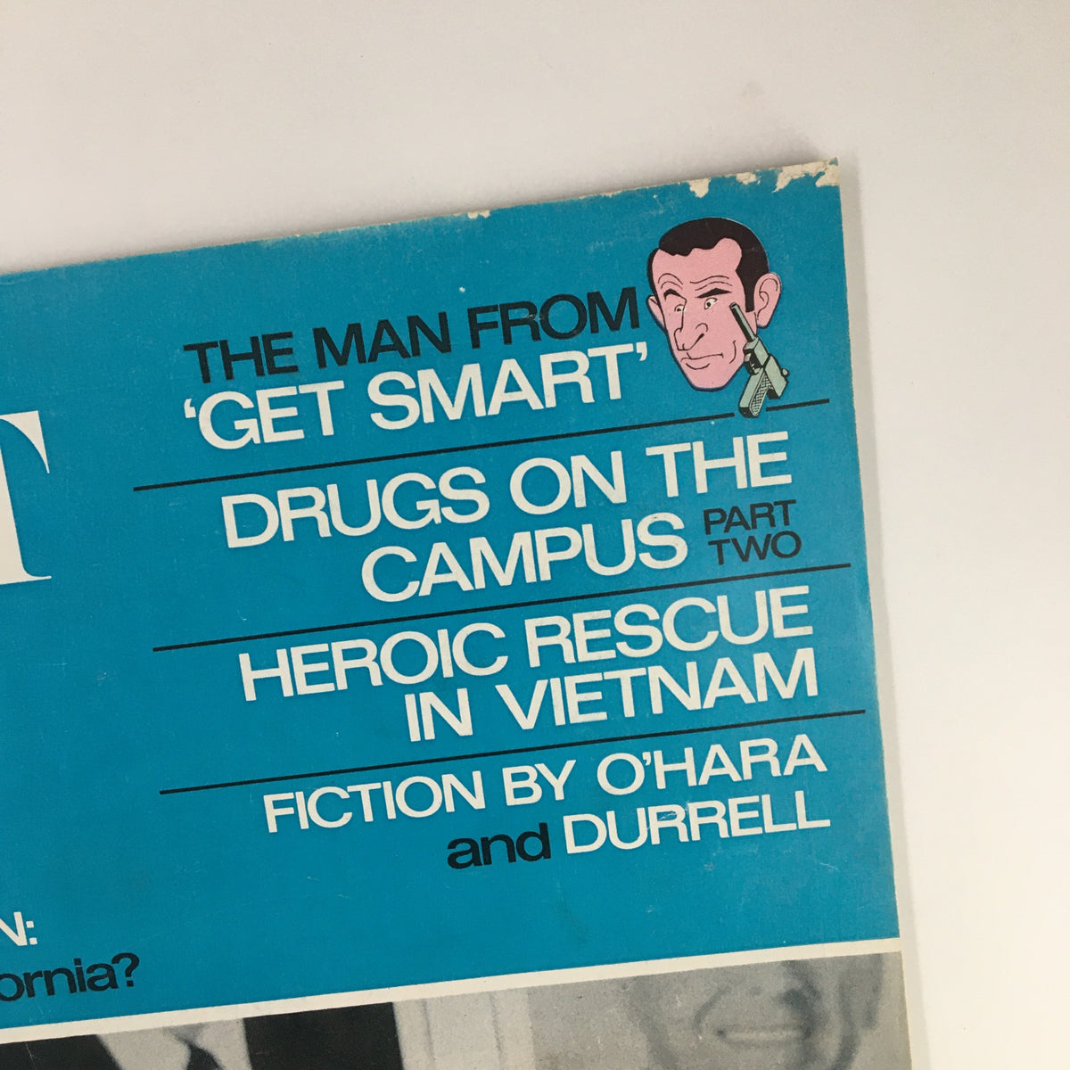 Top section of The Saturday Evening Post June 4 1966 cover highlighting various articles including 'The Man from Get Smart' and 'Drugs on the Campus'.
