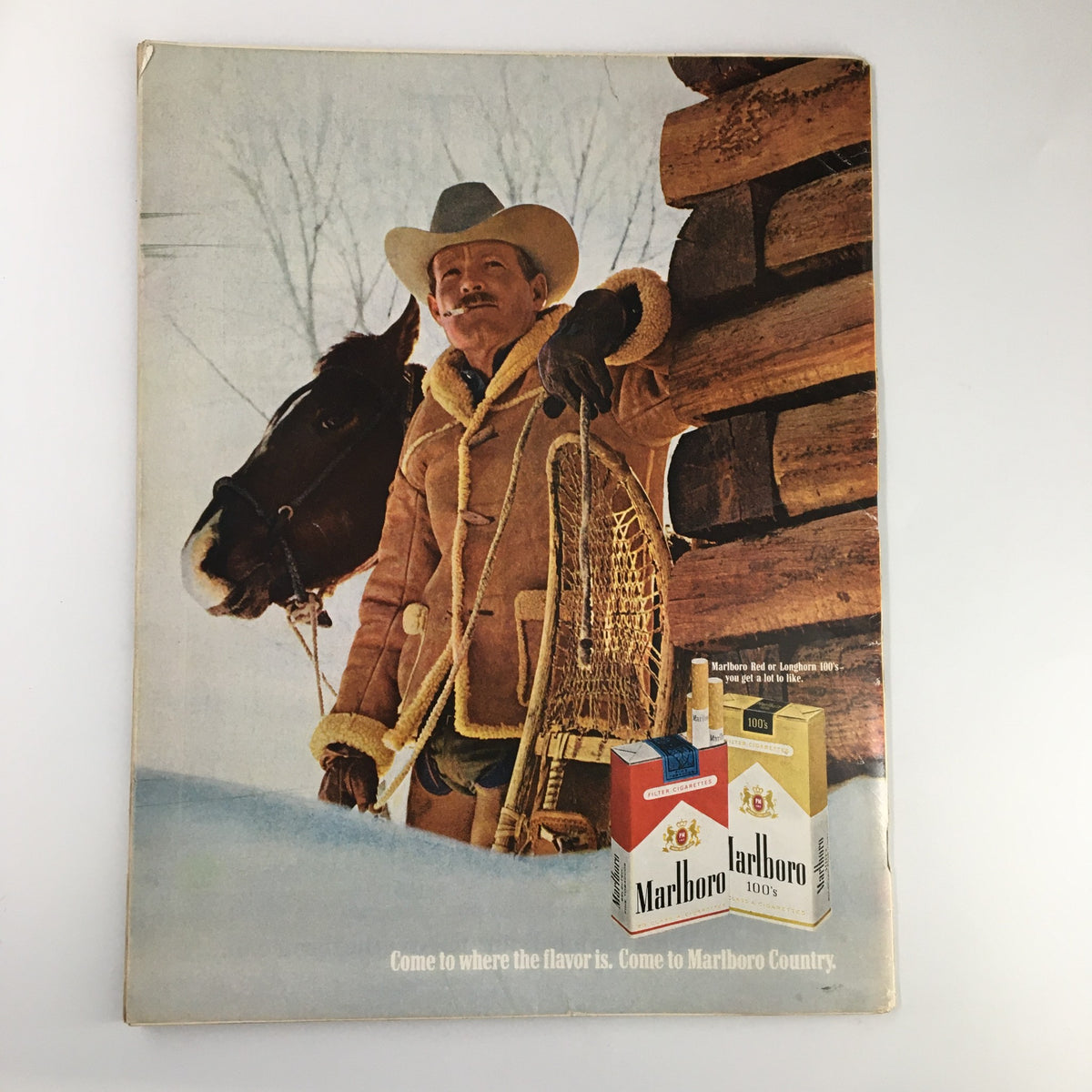 Cover of the VTG Life Magazine December 19, 1969, showcasing an advertisement with a cowboy holding a lasso beside a horse, promoting Marlboro cigarettes.