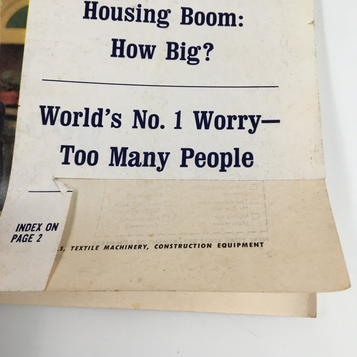 Cover page of US News & World Report Magazine dated March 17, 1969, featuring headlines about the housing boom and overpopulation concerns, highlighting the political climate during Spiro T. Agnew's Vice Presidency.