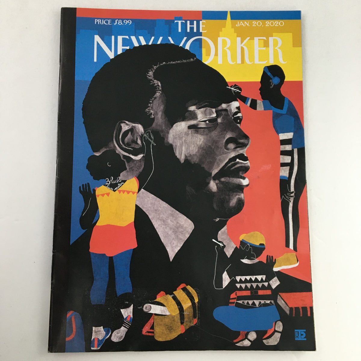 The New Yorker January 20 2020 Full Magazine cover featuring an artistic illustration by Diana Ejaita, showcasing colorful depictions of figures in contemporary settings that reflect modern cultural themes.