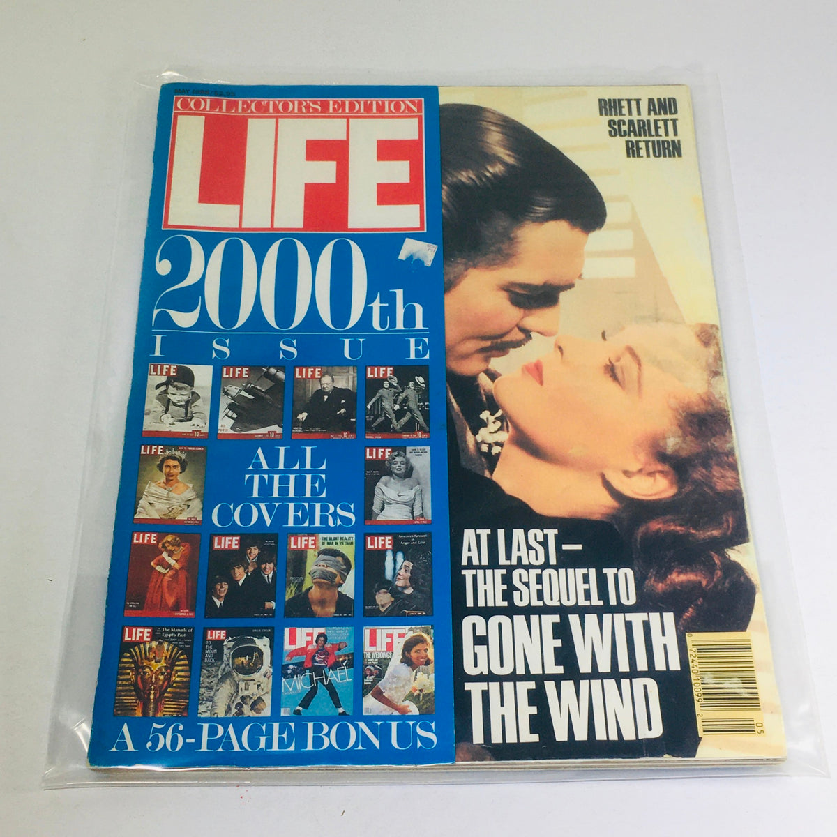 Cover of VTG Life Magazine: May 1988 - The Sequel To Gone With The Wind, featuring iconic images from past issues and highlighting the 2000th edition.