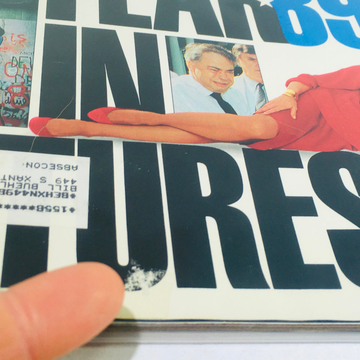 Close-up of the cover of VTG Life Magazine: January 1990 - The Year In Pictures Of The Year 1989, highlighting the featured stories and graphics.