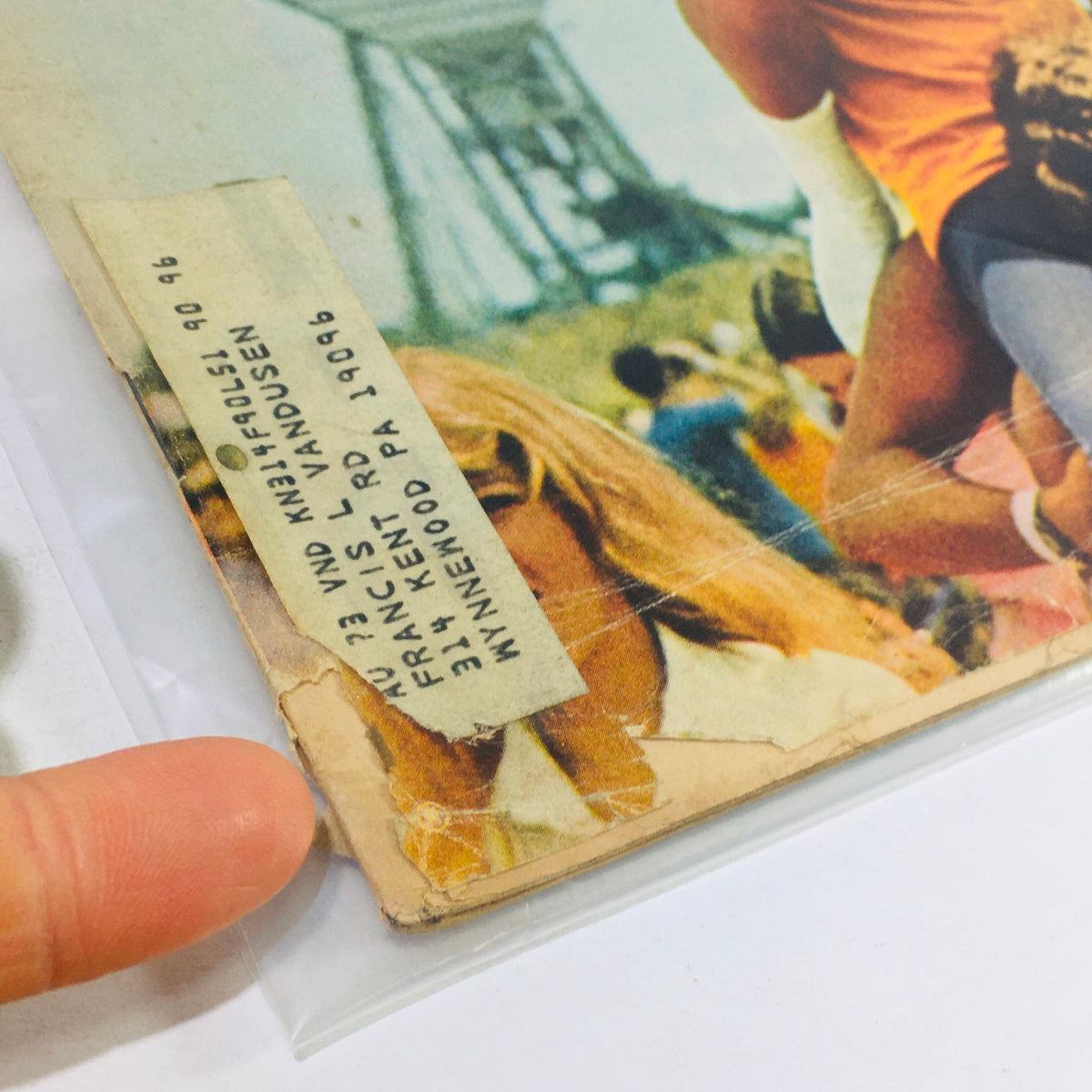 Close-up of Vintage Life Magazine from June 30, 1972, showing address label and wear, highlighting its collectible state.