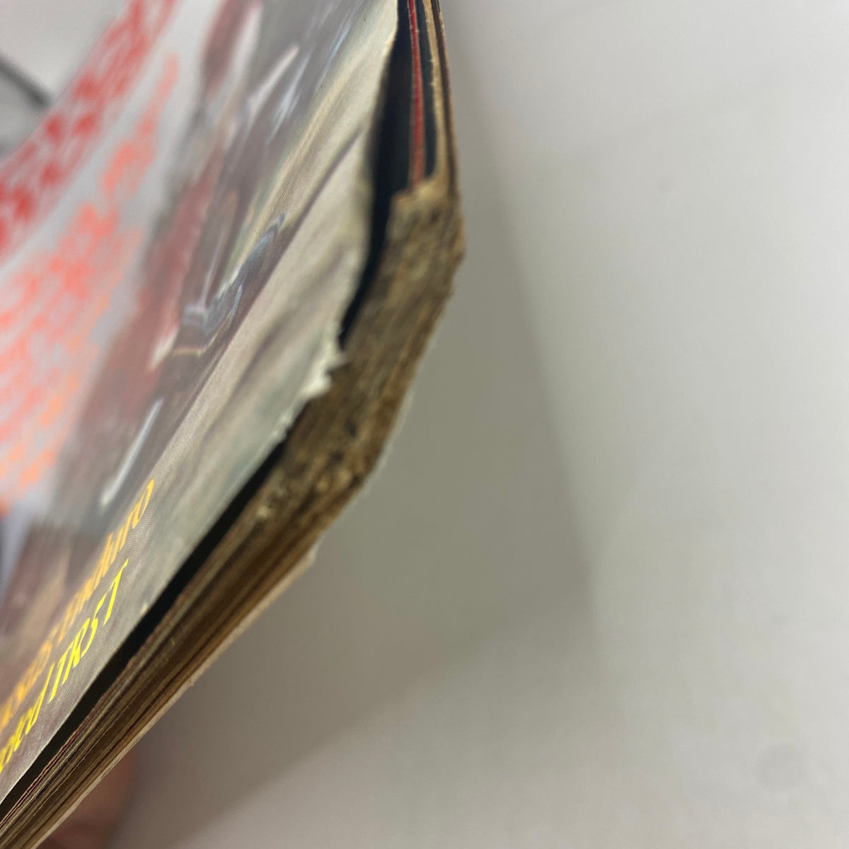 Side view of the Cycle World Magazine May 1974 with visible wear, highlighting the spine and edges, as part of the 352cc Pomeroy Replica issue.