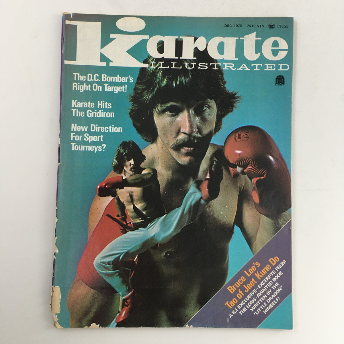 Cover of Karate Illustrated Magazine December 1975 Vol 6 #12 featuring Jeff Smith and Bruce Lee’s JKD with martial arts imagery.