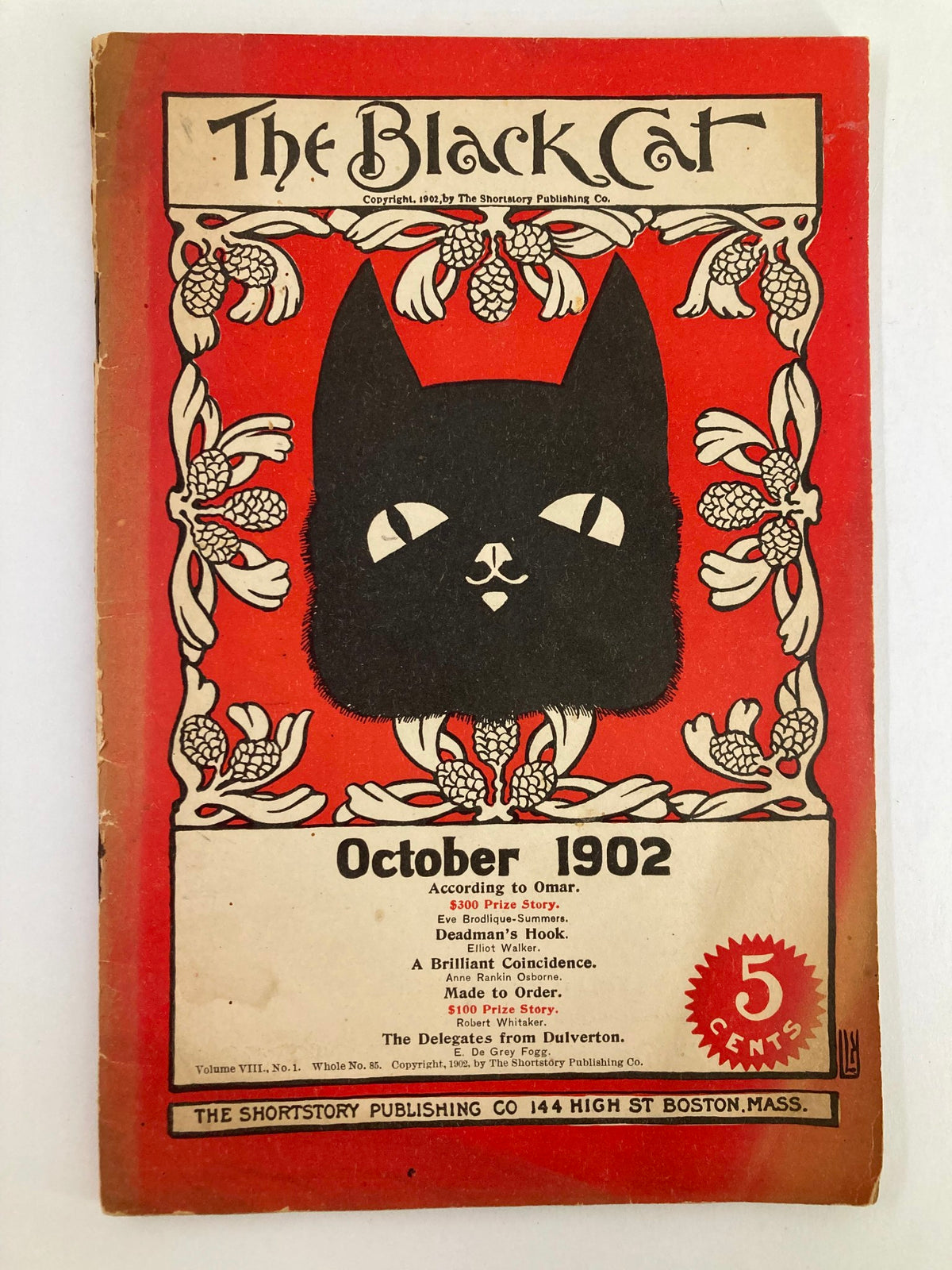 The Black Cat Magazine October 1902 The Delegates from Dulverton No Label