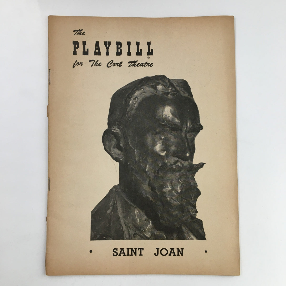 1951 Playbill for The Cort Theatre showcasing Uta Hagen in Bernard Shaw's Saint Joan, featuring a classic design and distinctive cover art.