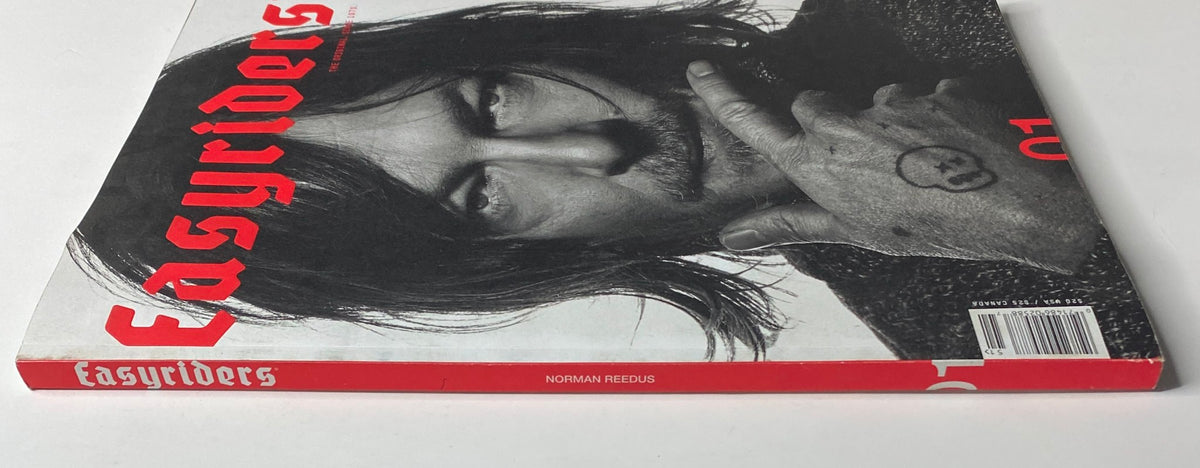 Easyriders Magazine 2020 No. 1 Norman Reedus Cover showcasing the side view of the magazine with Reedus's portrait and the magazine title prominently displayed.