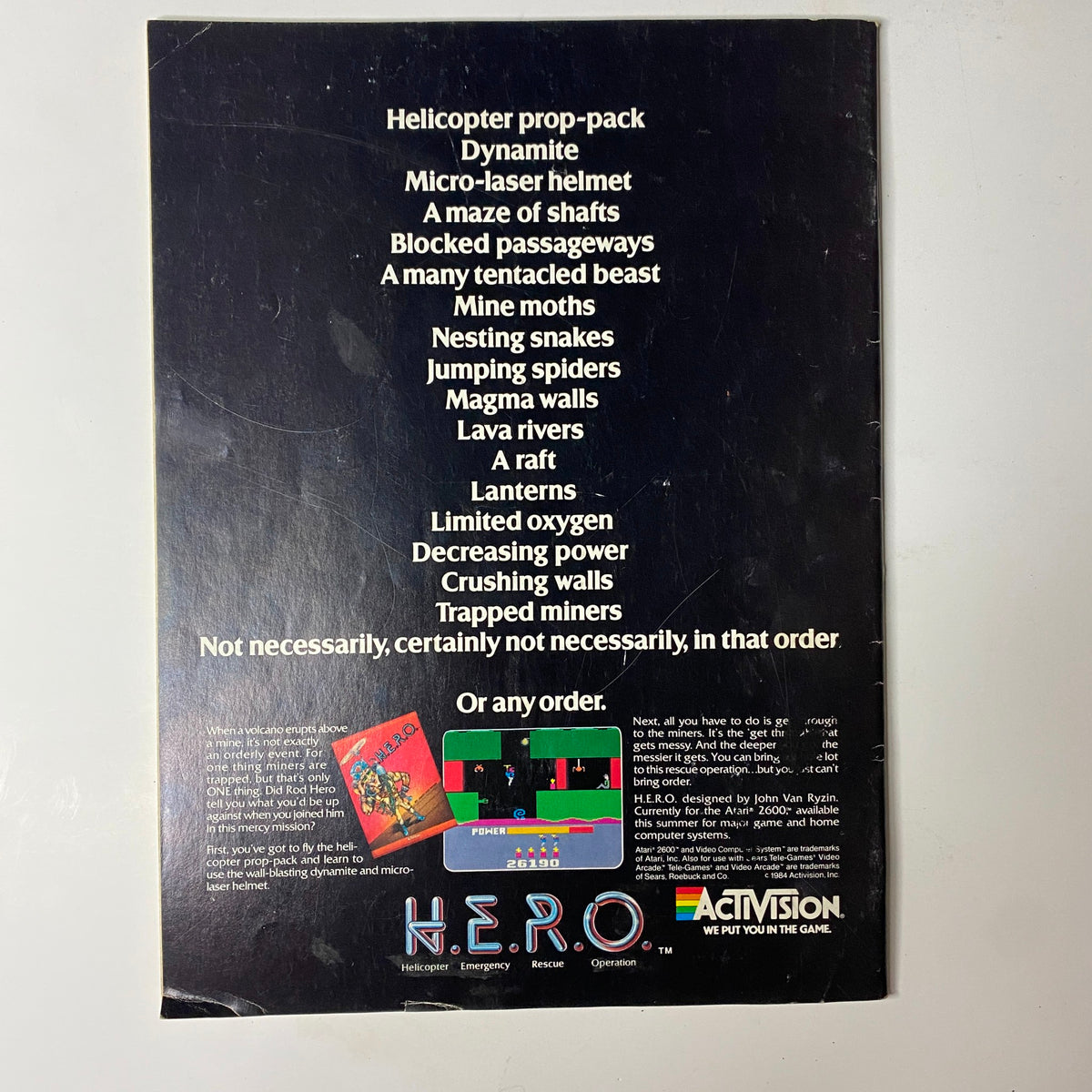 Back cover of Electronic Games Magazine July 1984 featuring listings for electronic baseball games and advertisements for gameplay, with visual elements related to classic video gaming. This magazine is in VG condition and includes a guide to electronic baseball games.