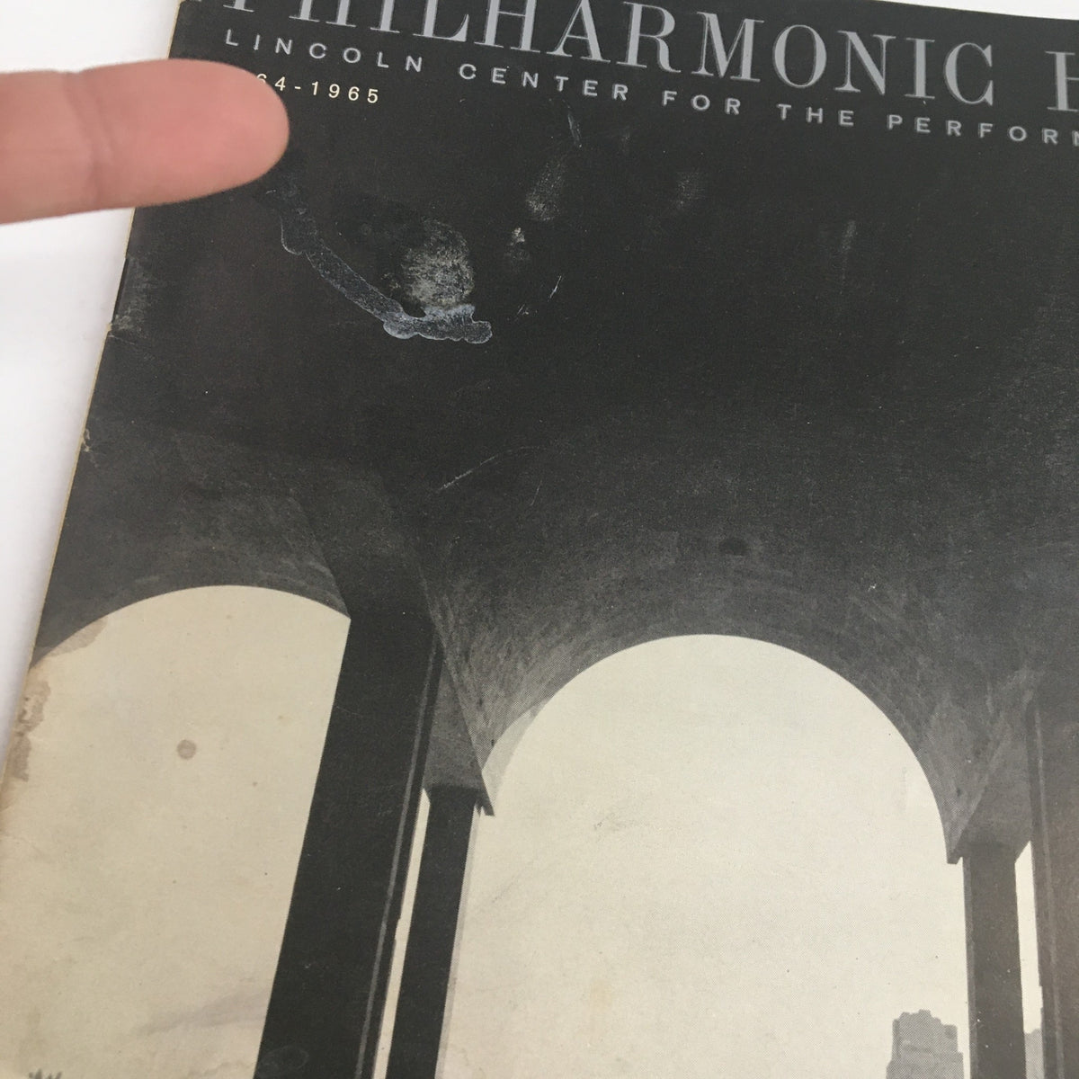 Cover of the 1964 Philharmonic Hall Lincoln Center Present Steinberg Command Performance showing minor wear and character.