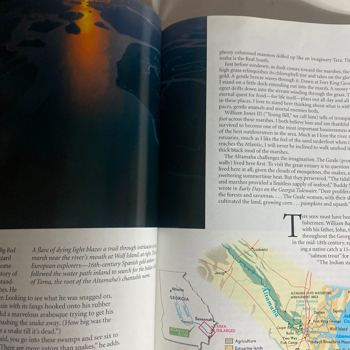 National Geographic Magazine January 1998 Making Sense of the Millennium featuring vibrant imagery of a river at dusk, capturing the essence of nature and transformation.
