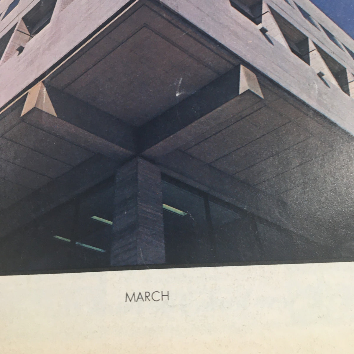 Exterior view of the Lincoln Center building featured in the 1972 Lincoln Center Alice Tully Hall Present Pianist Ruth Laredo & Kinderscenen, showcasing modern architecture against a clear sky.