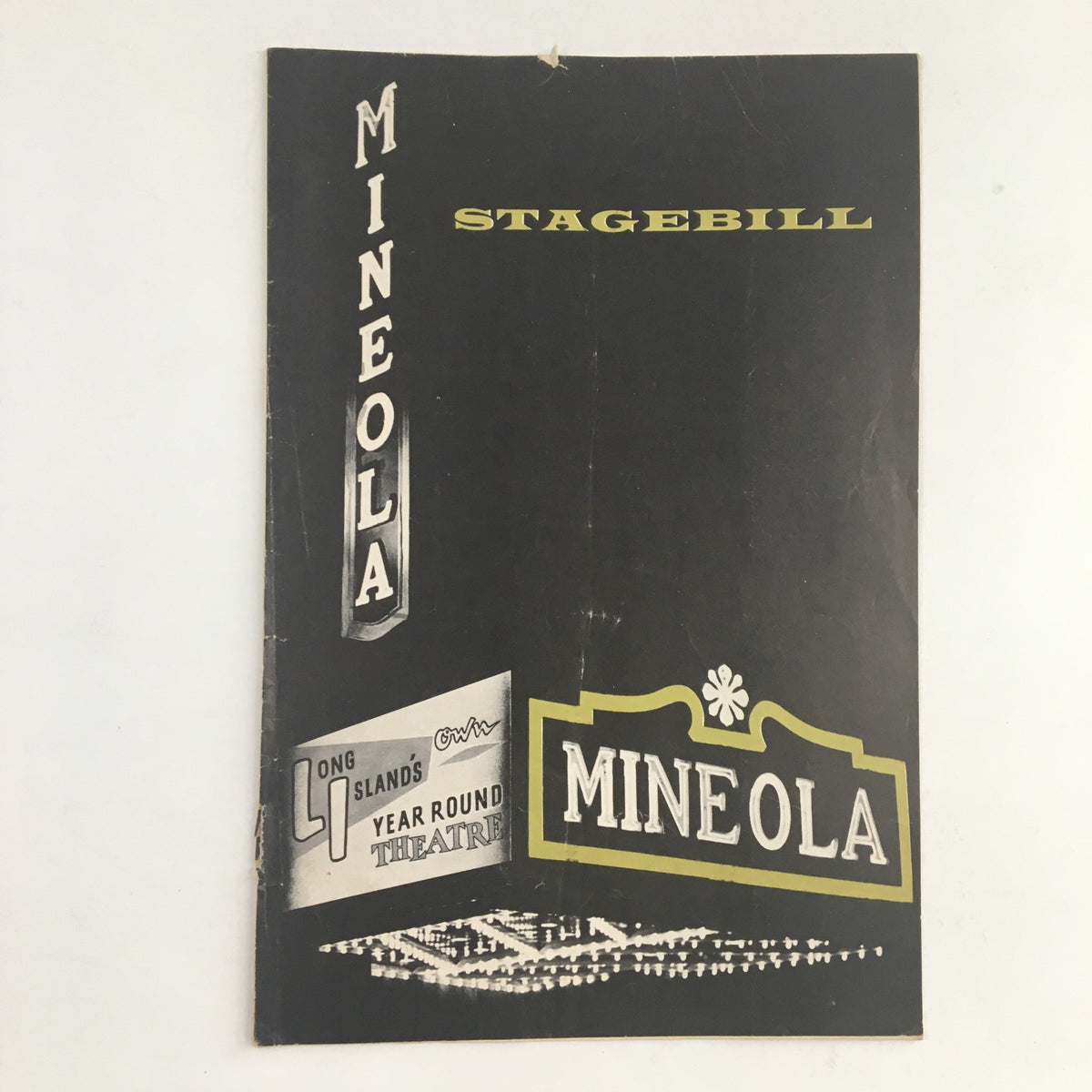 1963 Stagebill from Mineola Playhouse featuring the captivating play 'The Irregular Verb To Love' by Cyril R. Ritchard, showcasing the vintage cover design.
