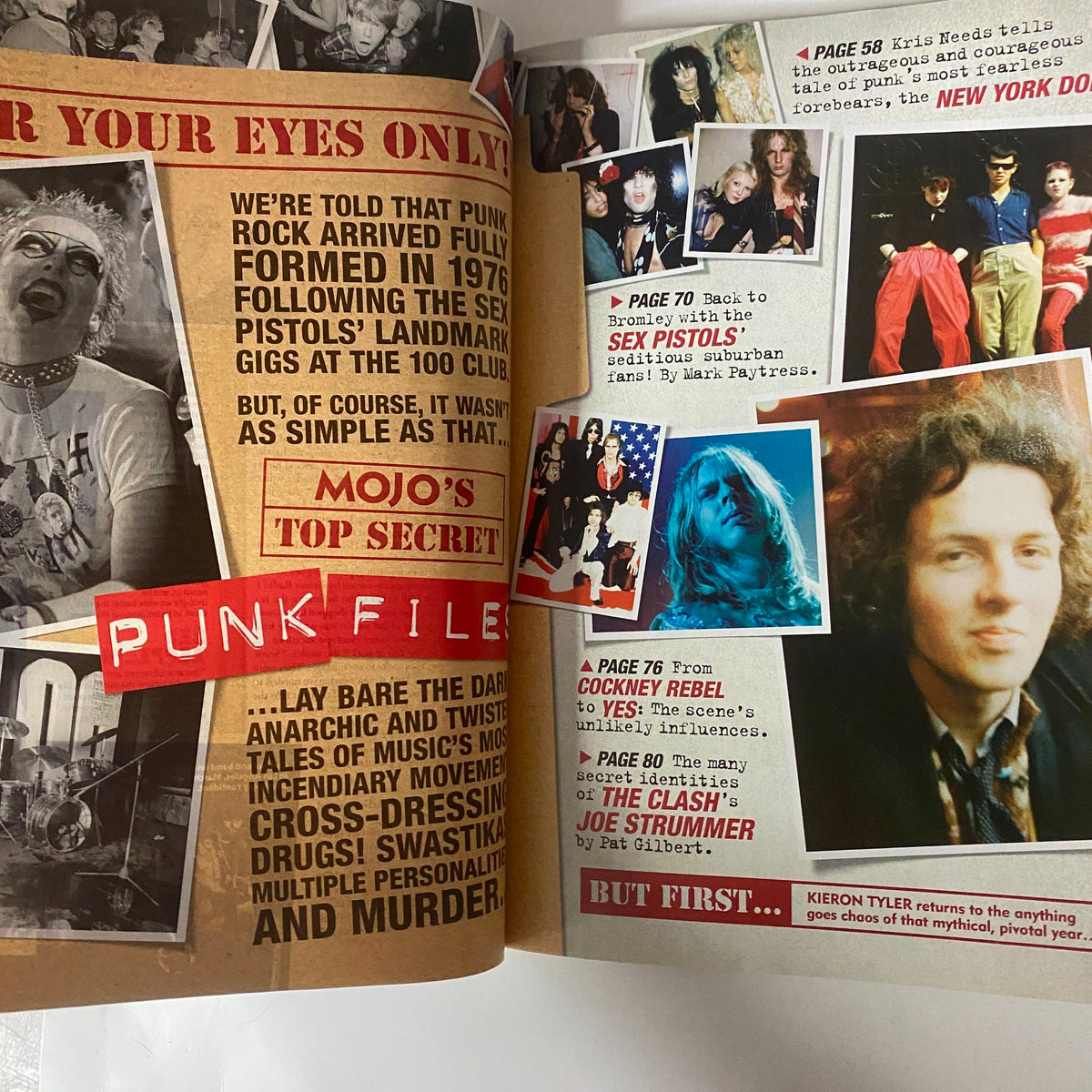 A closer look at the Punk File section in Mojo Music Magazine June 2006, highlighting pivotal moments and figures in punk rock history.