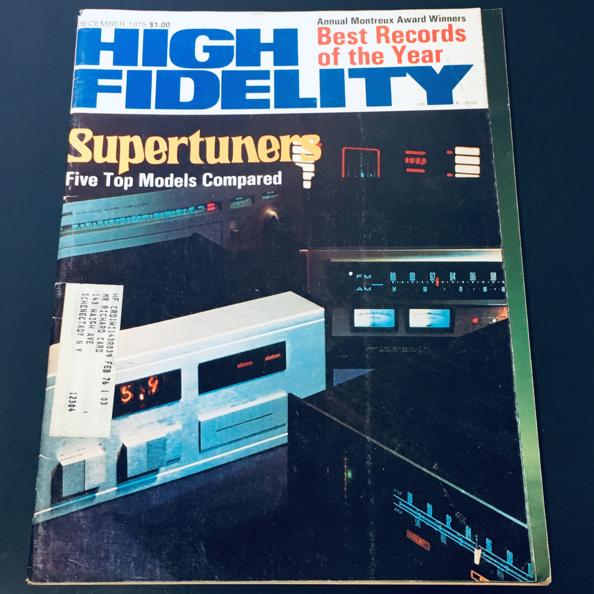 Vintage High Fidelity Magazine December 1975 - Supertuners Five Top Models Compared