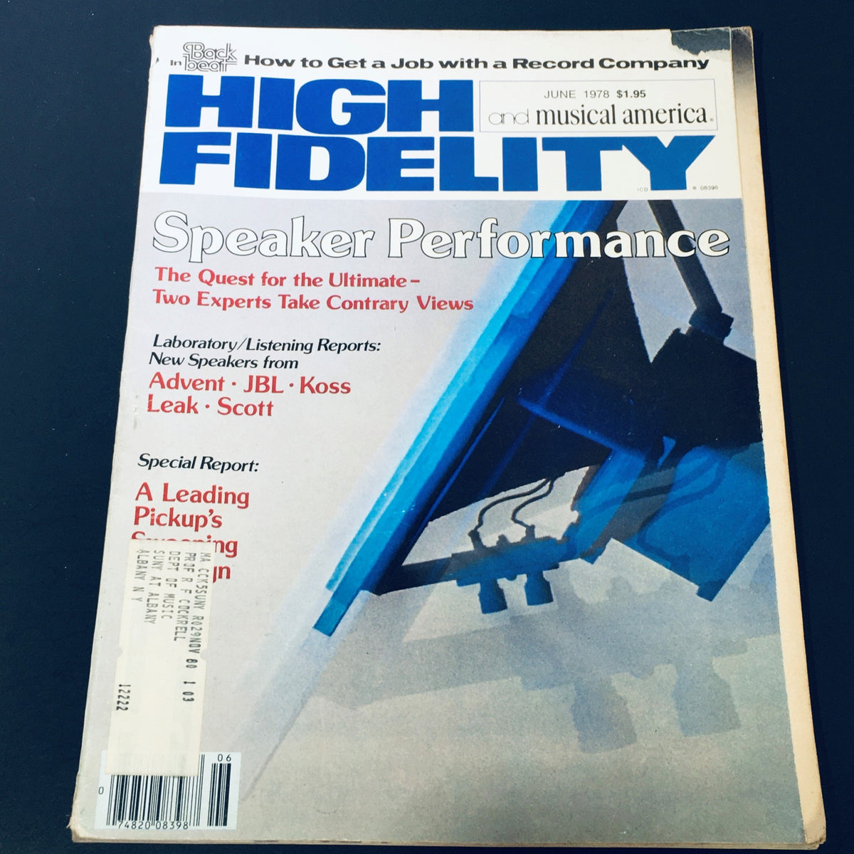 Vintage High Fidelity Magazine June 1978 featuring Advent, JBL, Koss, Leak, and Scott Speakers on the cover, showcasing speaker performance discussions.