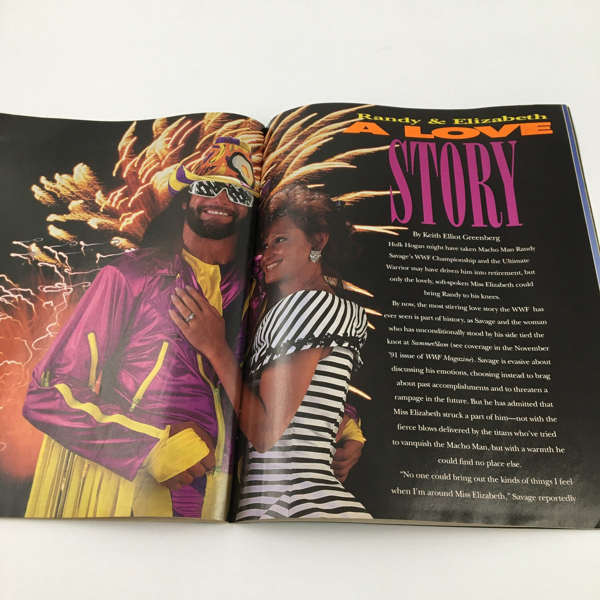 WWF Wrestling Spot Vol. 13 1991 image illustrating a heartfelt love story between Randy Savage and Elizabeth, highlighting their legendary relationship.