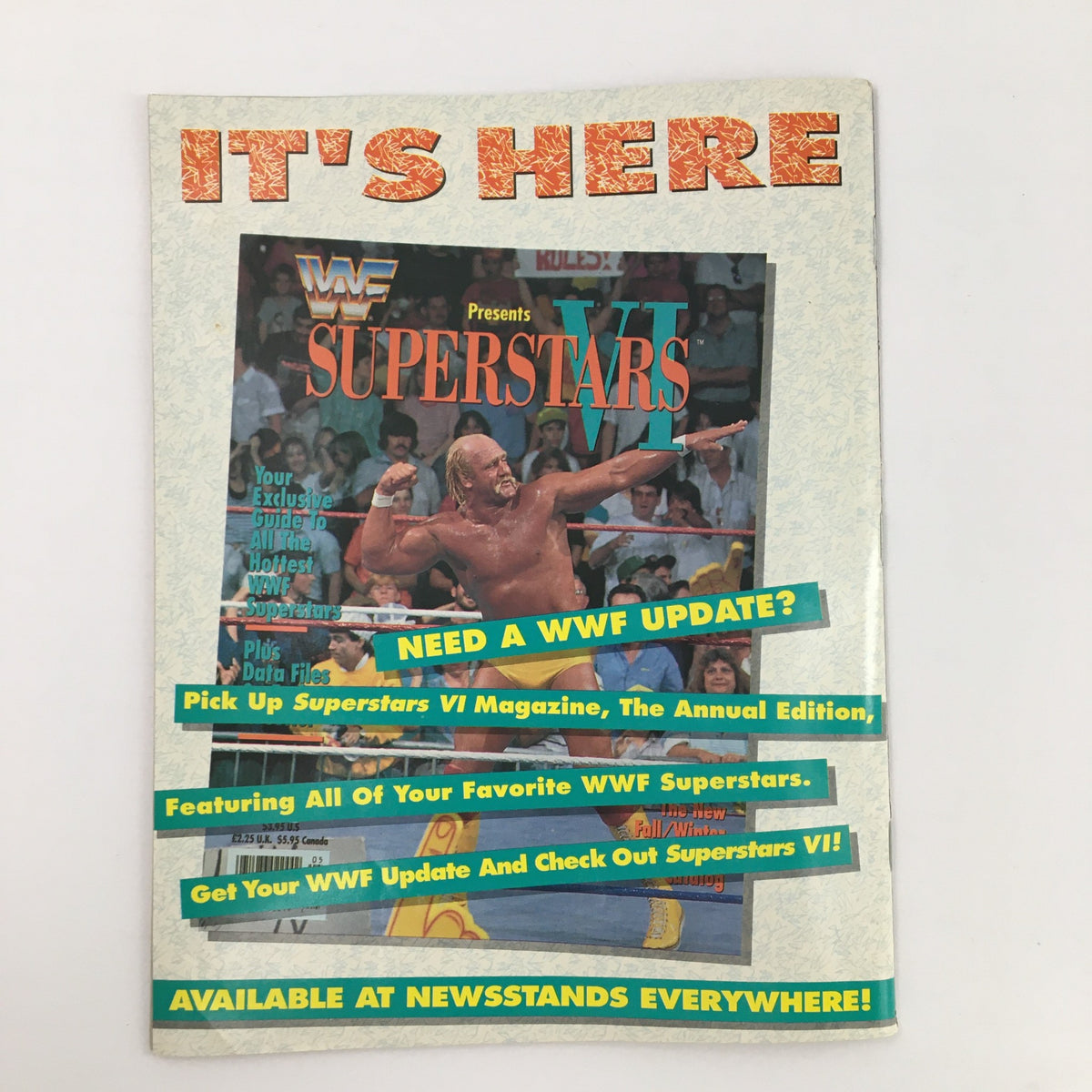 WWF Wrestling Spot Vol. 13 cover featuring iconic wrestlers and promotional graphics from 1991, showcasing Macho Man Randy Savage and Hulk Hogan. Collectible vintage magazine for wrestling fans.