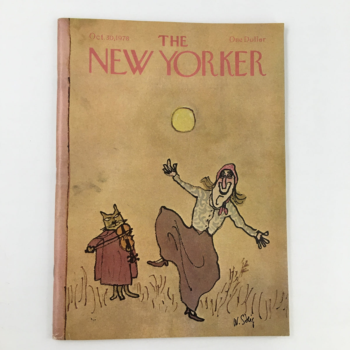 Cover of The New Yorker October 30 1978 featuring an illustration by William Steig, depicting whimsical characters and a yellow sun.