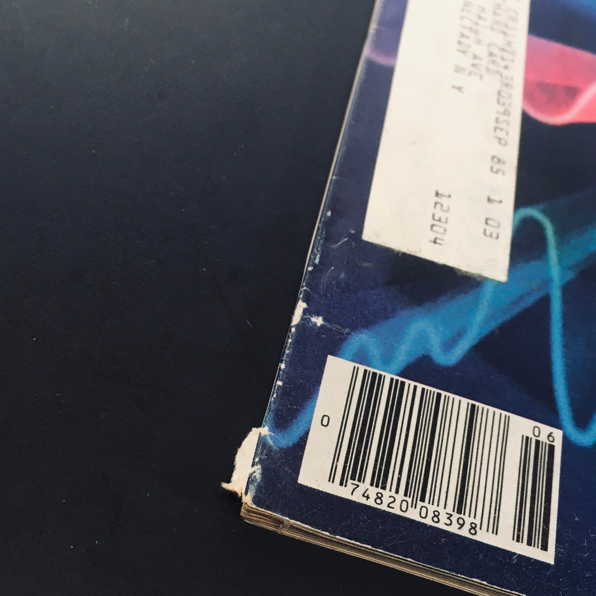Close-up view of the side of the June 1981 issue of High Fidelity Magazine, showing minor wear and a barcode, titled 'VTG High Fidelity Magazine June 1981 - Real Room Speaker Tests Revealed'.