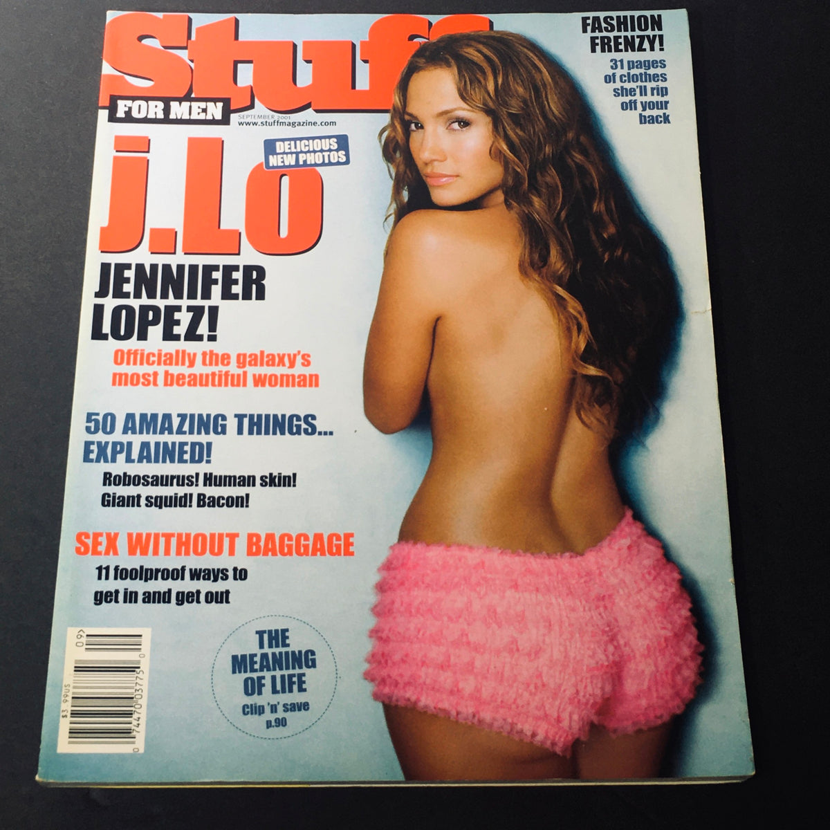 Stuff For Men Magazine September 2001 - Jennifer Lopez Galaxy's Most Beautiful