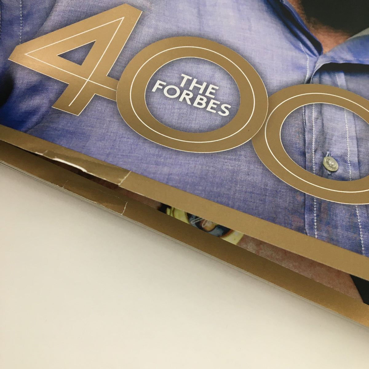 Close-up of the Forbes Magazine October 7, 2013 cover detailing 'The Forbes 400' with minimalist design elements.