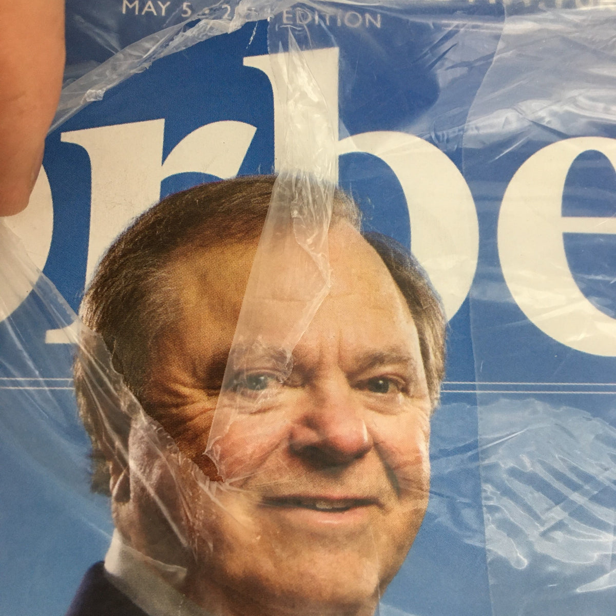 Close-up of Harold Mann on the cover of Forbes Magazine May 5, 2014, emphasizing his role with the tagline 'THE MAN FUELING AMERICA'S FUTURE'.