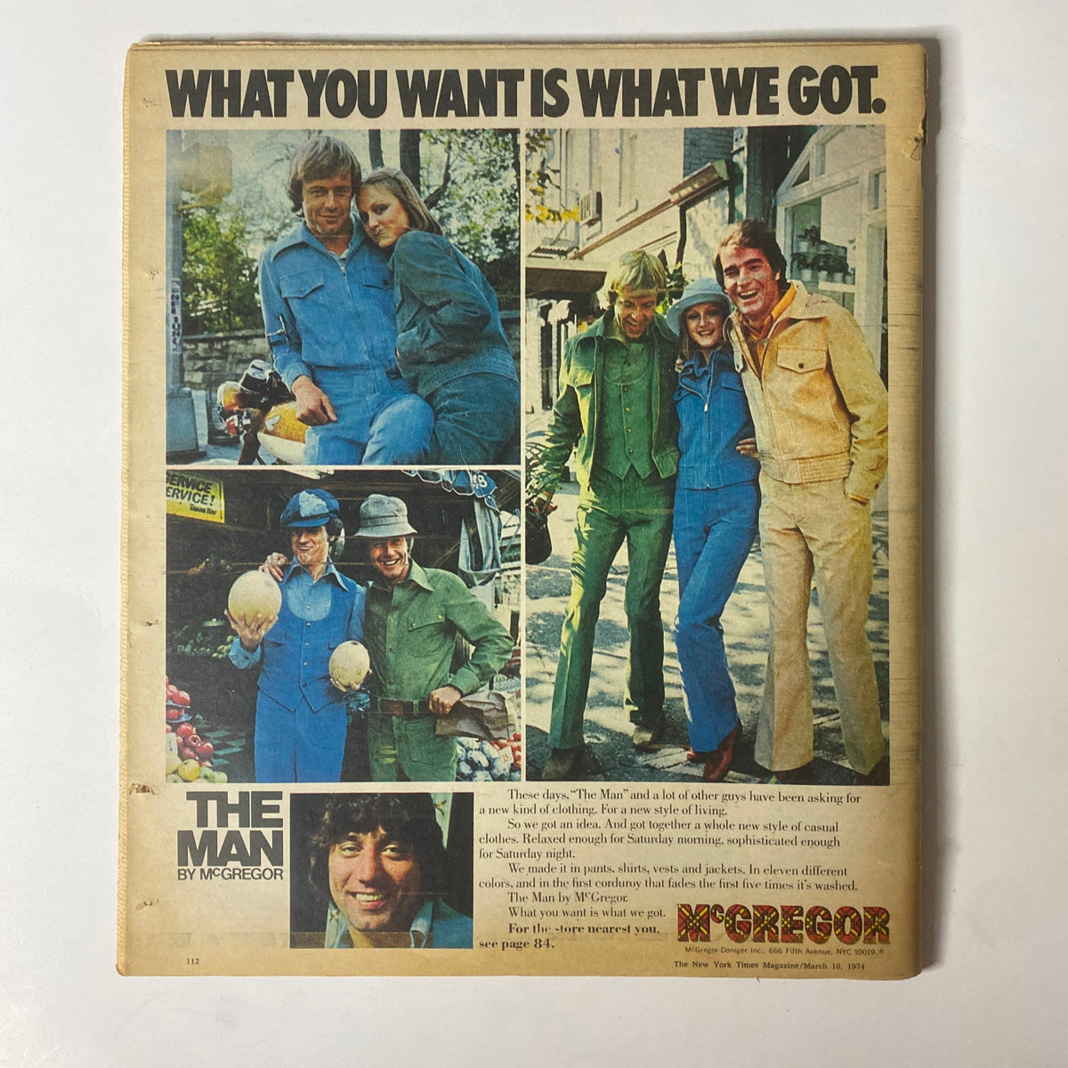 Cover image of The New York Times Magazine from March 10, 1974 featuring the title 'Flight of the Wetbacks'. The image includes various individuals depicted in casual attire, highlighting stories of social relevance and cultural reflections during the 1970s.