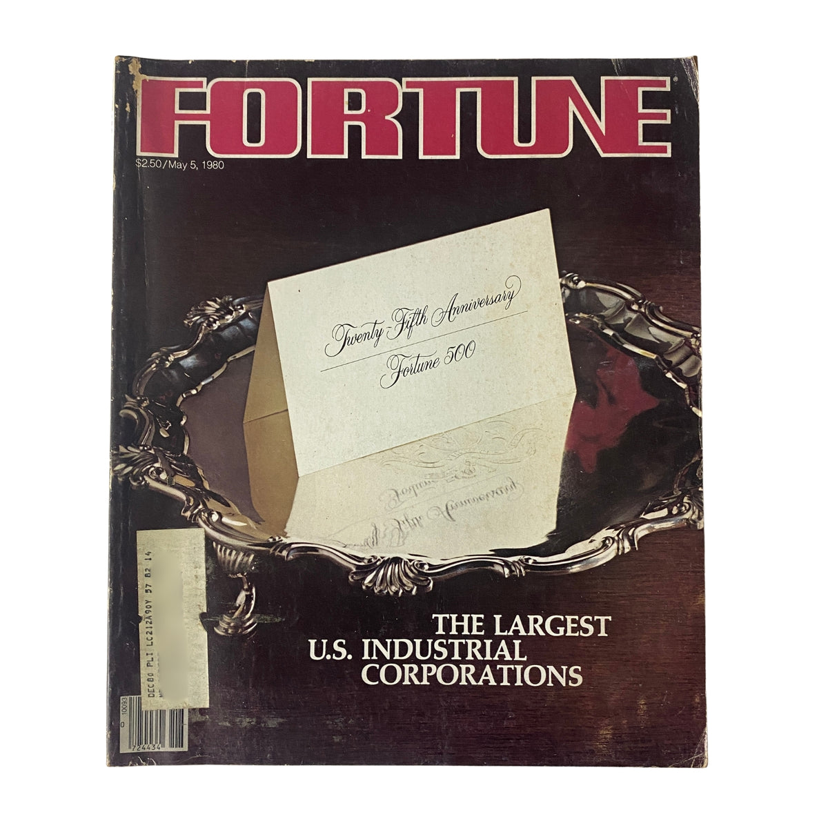 Cover of Fortune Magazine dated May 5, 1980, featuring the title 'The Largest U.S. Industrial Corporations' and a graphic celebrating the twenty-fifth anniversary of the Fortune 500.