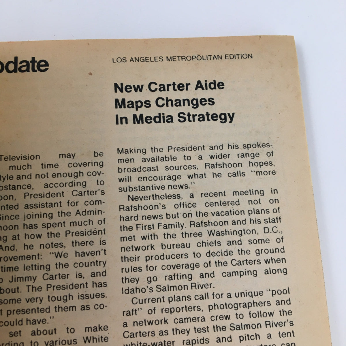 Another interior page from the TV Guide Magazine August 26, 1978 talking about media strategy, reflecting the publication's insights during the late 1970s.