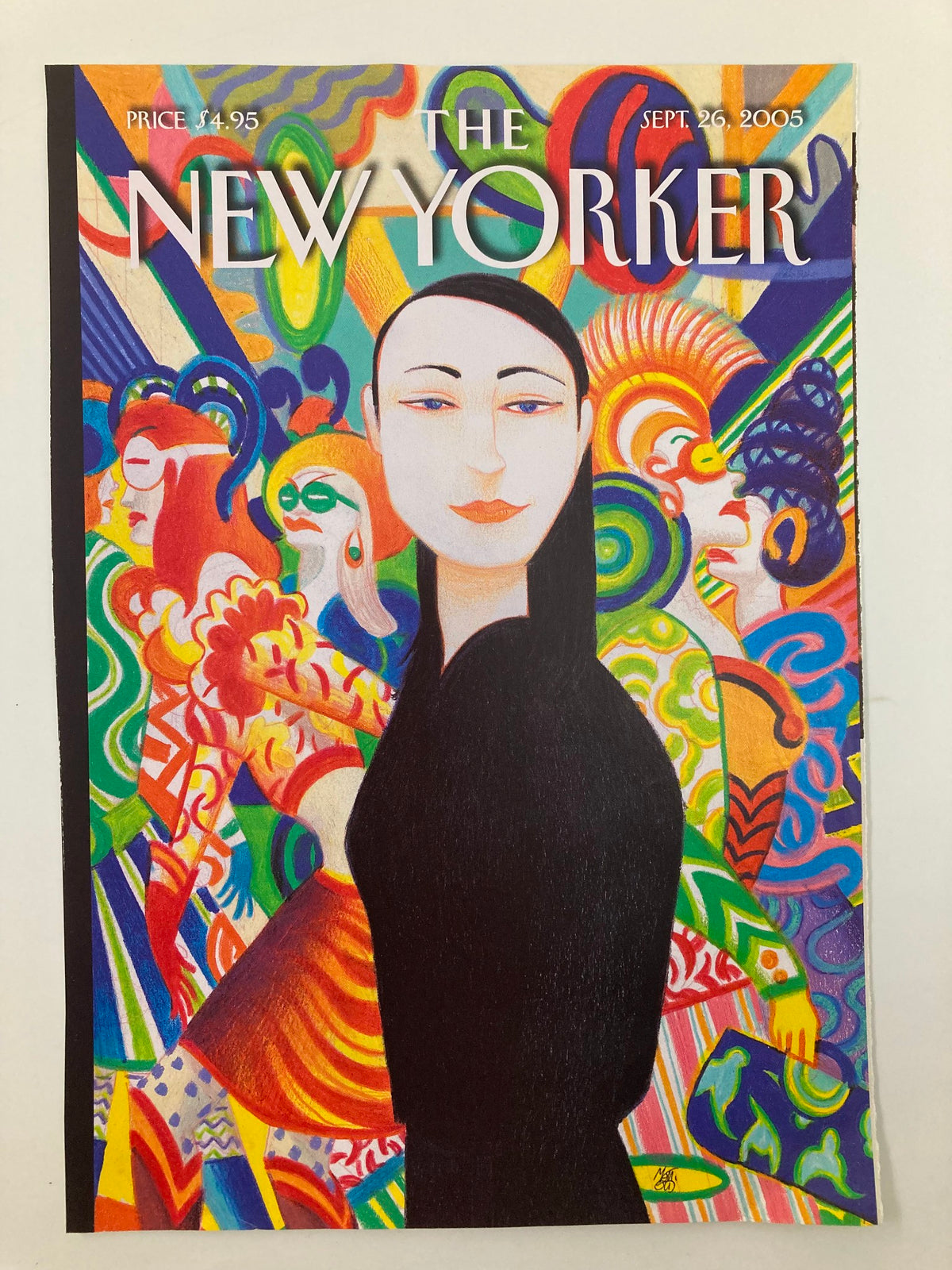 The New Yorker September 26, 2005 cover illustrated by Lorenzo Mattotti, showcasing a bold, artistic design with vivid colors and stylized characters.