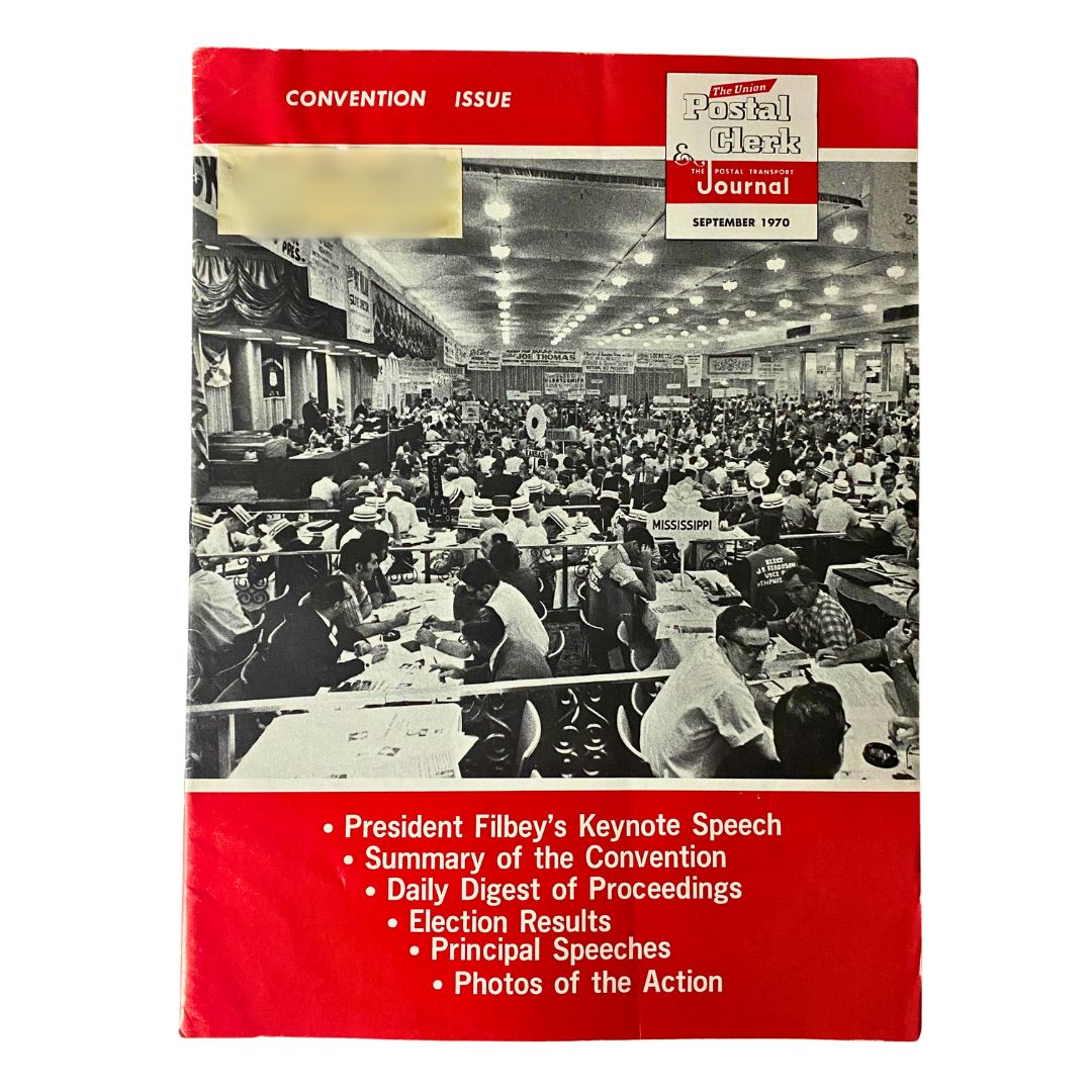 Vintage The Union Postal Clerk Journal September 1970 Pres. Kilbey's Keynote Speech