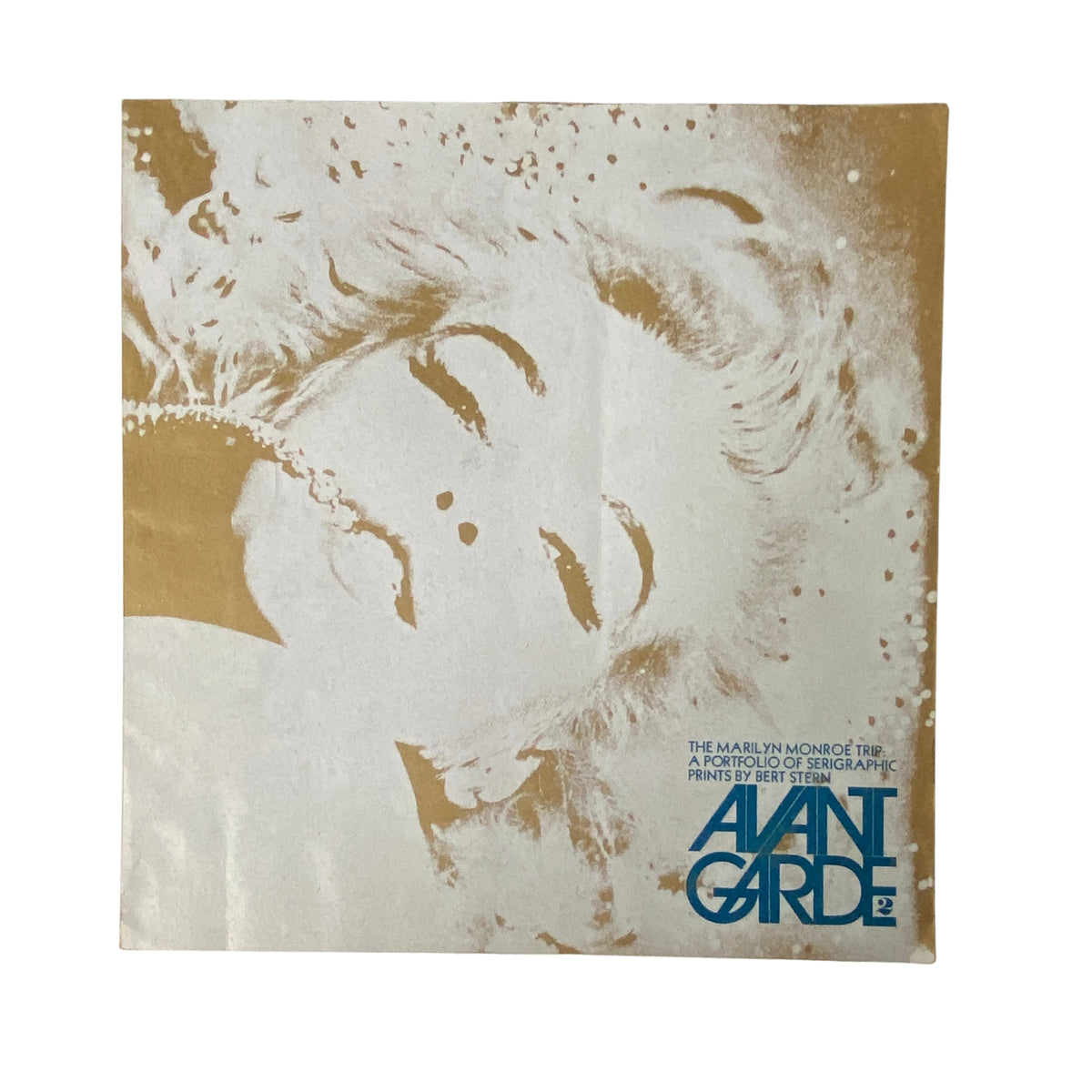 Cover of Avant Garde Magazine March 1968 Issue No. 2 entitled 'The Marilyn Monroe Trip' featuring a serigraph of Marilyn Monroe by Bert Stern.