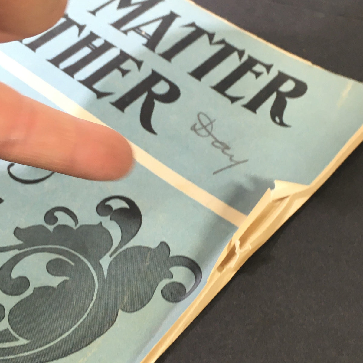 Vintage Sheet Music cover of 'What's The Matter With Father' featuring a decorative design and title text.