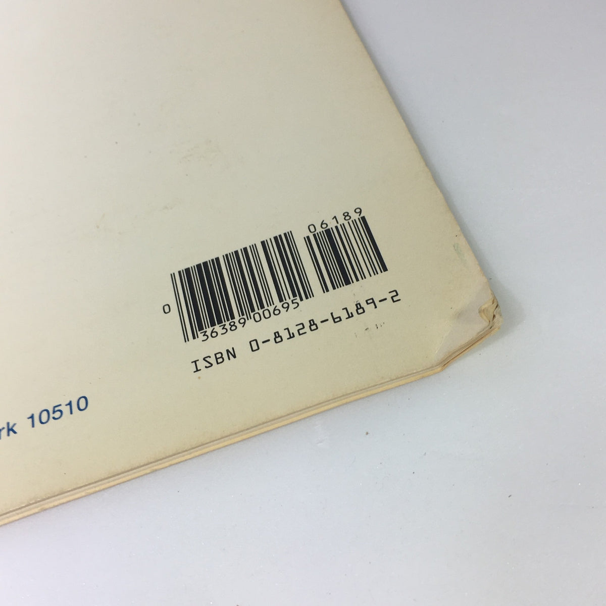 Close-up of the barcode and publication details on the back of the 1984 Elvis Presley's Love Me Tender & Birthplace Graceland Photo Calendar.