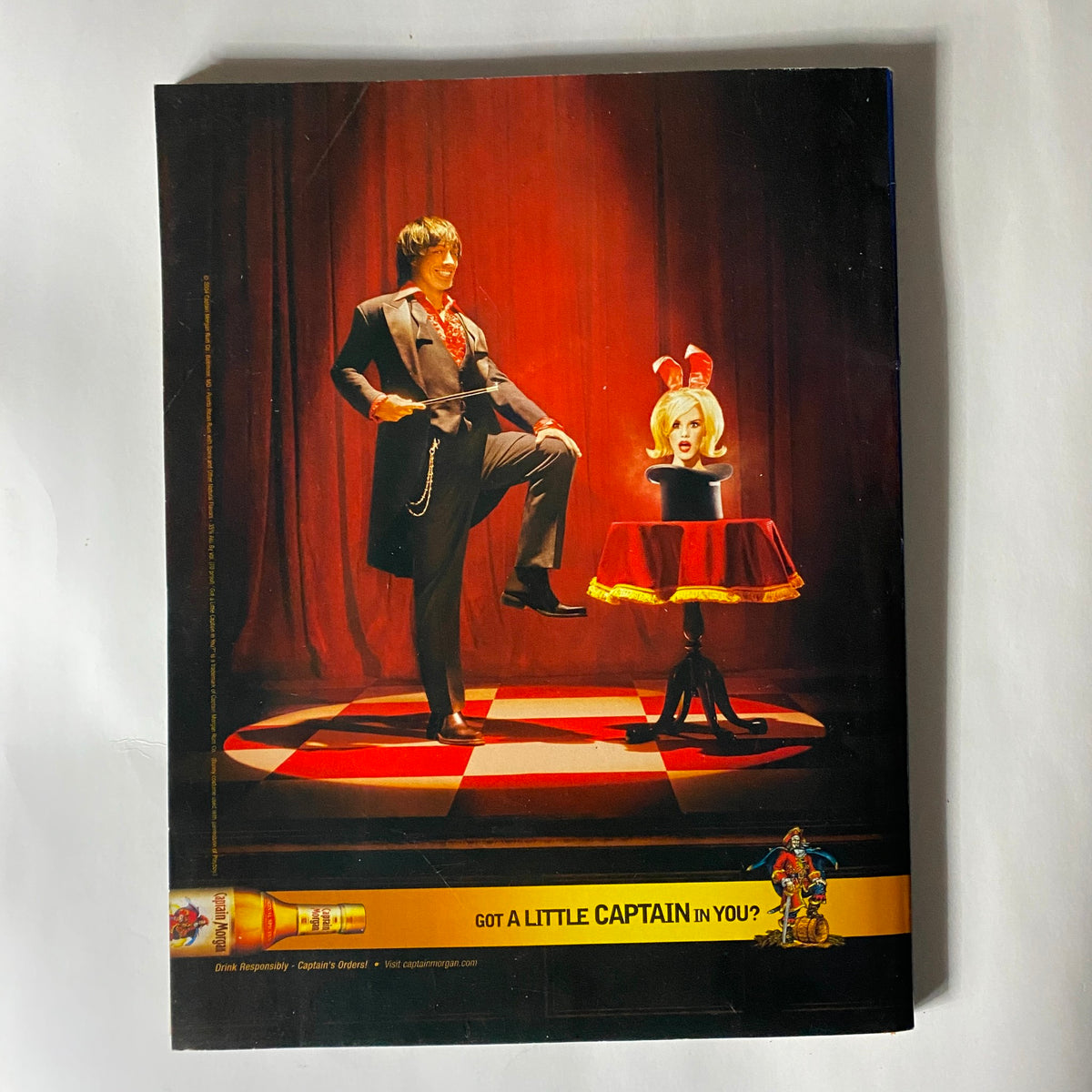 Back cover of Sports Illustrated Magazine Winter 2004 featuring a theatrical advertisement, enhancing its collectible appeal.
