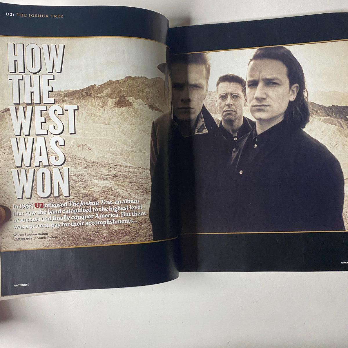 Inside Uncut Magazine October 2003, exploring U2's The Joshua Tree, with focus on how the album changed the music landscape.